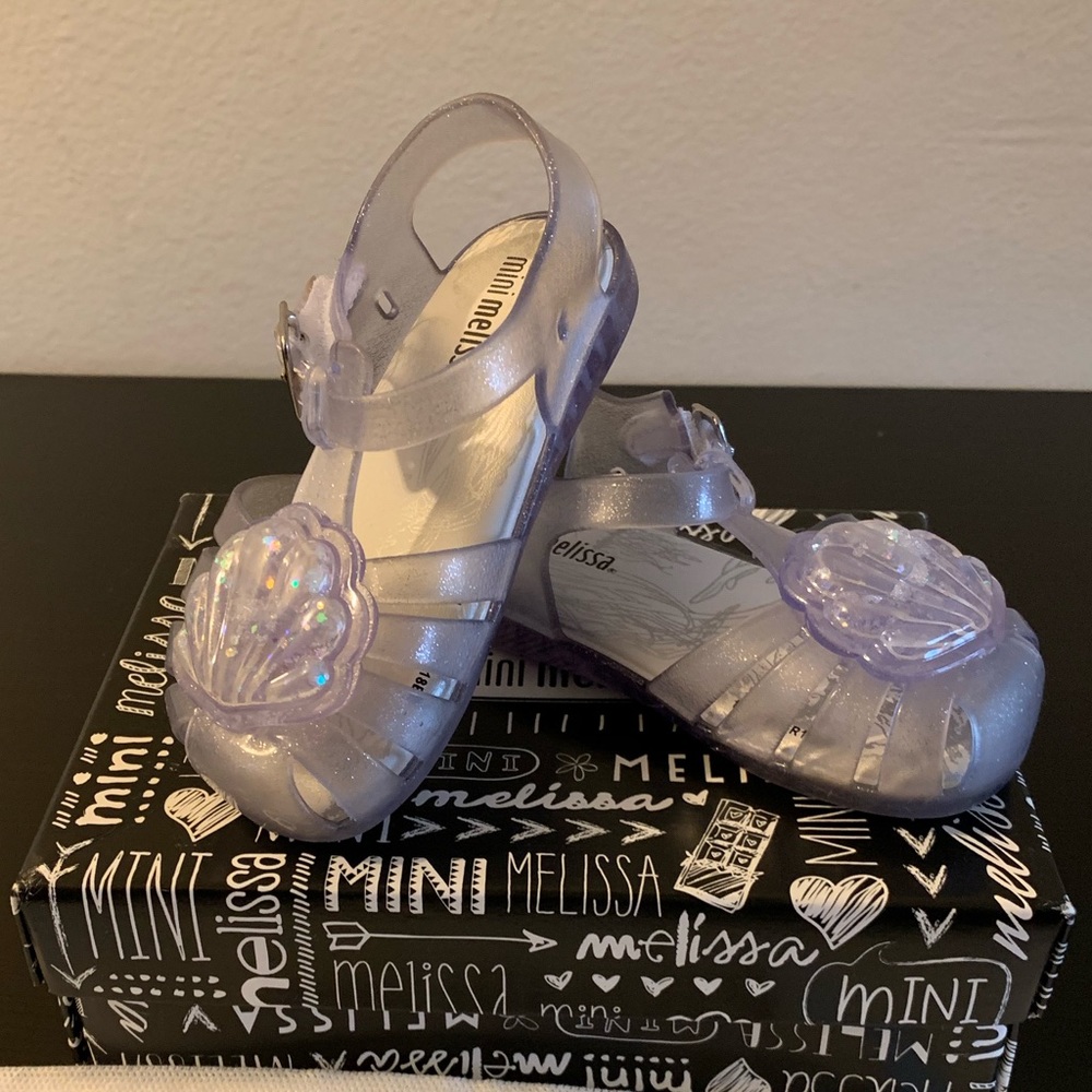 Mini Melissa Seashell Cutout Sandal, Toddle